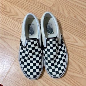Checkered Slip On Vans